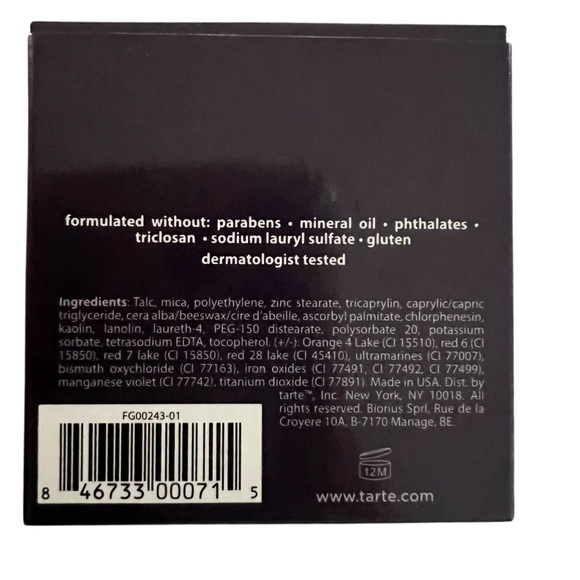 NWB Tarte Amazonian clay 12-hour blush Dollface Satin Finish - Picture 4 of 4